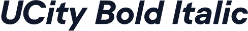 UCity Bold Italic