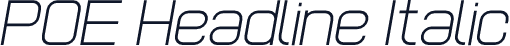POE Headline Italic