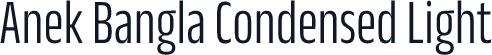 Anek Bangla Condensed Light