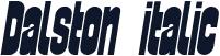 Dalston italic