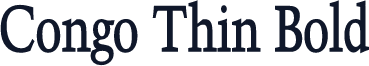 Congo Thin Bold