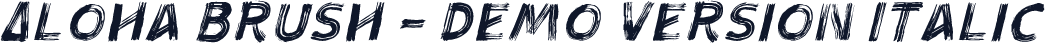 Aloha Brush - Demo Version Italic