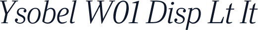Ysobel W01 Disp Lt It
