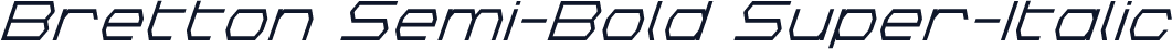 Bretton Semi-Bold Super-Italic