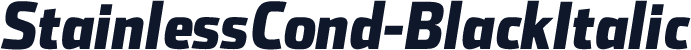 StainlessCond-BlackItalic