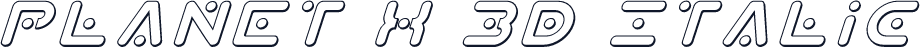 Planet X 3D Italic
