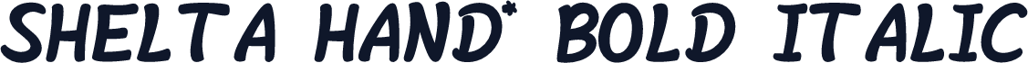 Shelta Hand* Bold Italic
