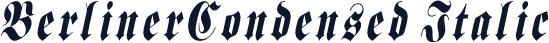 BerlinerCondensed Italic