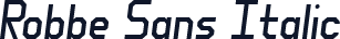 Robbe Sans Italic