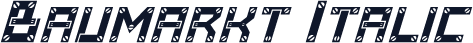 Baumarkt Italic