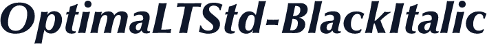 OptimaLTStd-BlackItalic