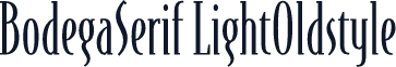 BodegaSerif LightOldstyle