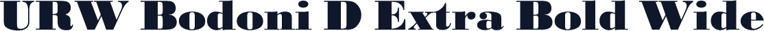 URW Bodoni D Extra Bold Wide