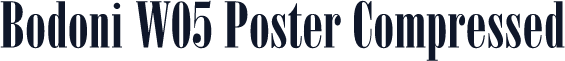 Bodoni W05 Poster Compressed