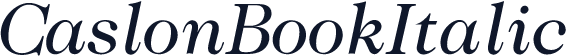 CaslonBookItalic