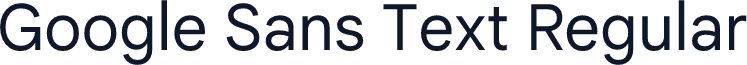Google Sans Text Regular