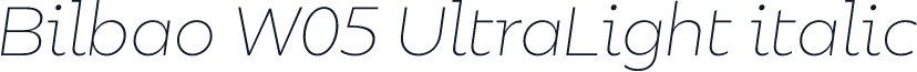 Bilbao W05 UltraLight italic