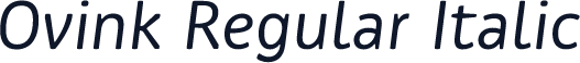 Ovink Regular Italic