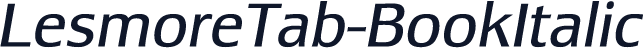 LesmoreTab-BookItalic