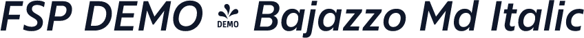 FSP DEMO - Bajazzo Md Italic