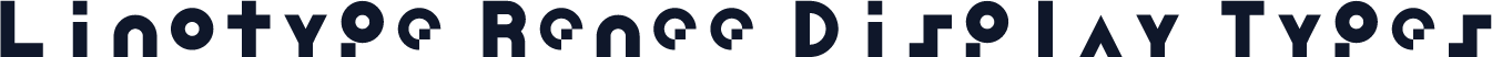 Linotype Renee Display Types