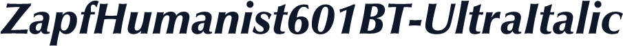 ZapfHumanist601BT-UltraItalic