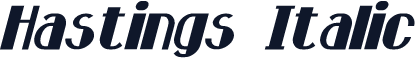 Hastings Italic