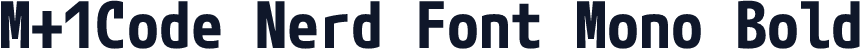 M+1Code Nerd Font Mono Bold