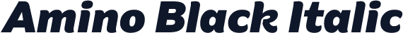 Amino Black Italic