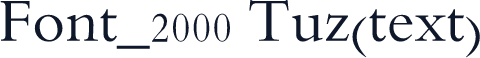 Font_2000 Tuz(text)