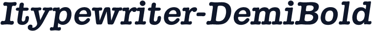 Itypewriter-DemiBold