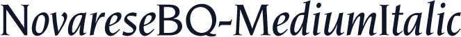 NovareseBQ-MediumItalic