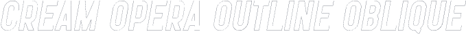 Cream Opera Outline Oblique