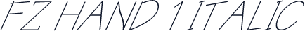 FZ HAND 1 ITALIC