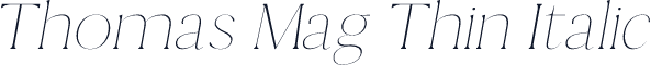 Thomas Mag Thin Italic