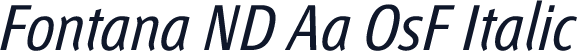 Fontana ND Aa OsF Italic