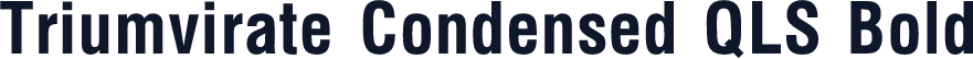 Triumvirate Condensed QLS Bold