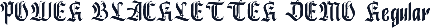 POWER BLACKLETTER DEMO Regular
