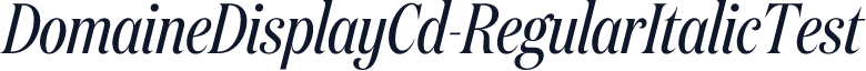 DomaineDisplayCd-RegularItalicTest