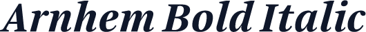 Arnhem Bold Italic