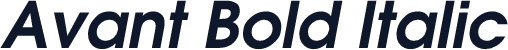 Avant Bold Italic