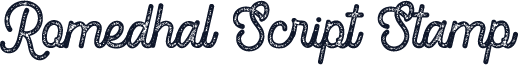 Romedhal Script Stamp