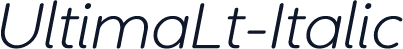 UltimaLt-Italic