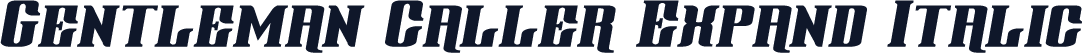 Gentleman Caller Expand Italic