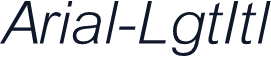 Arial-LgtItl