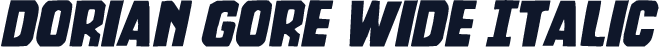 Dorian Gore Wide Italic
