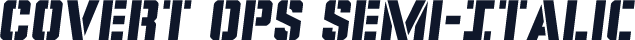 Covert Ops Semi-Italic