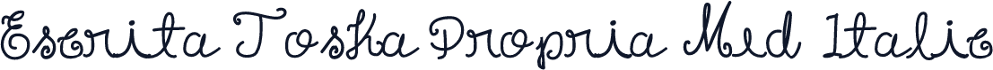 Escrita Toska Propria Med Italic