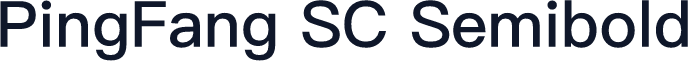 PingFang SC Semibold