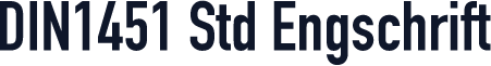 DIN1451 Std Engschrift
